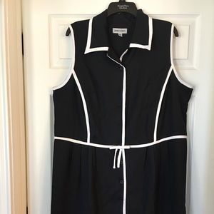 Shelby & Palmer dress 18w Blk/wht
